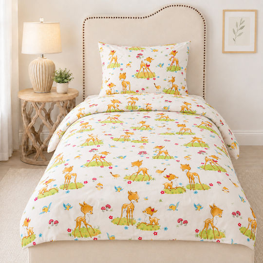 Комплект Детска Завивка Памучна Deer 90x200см