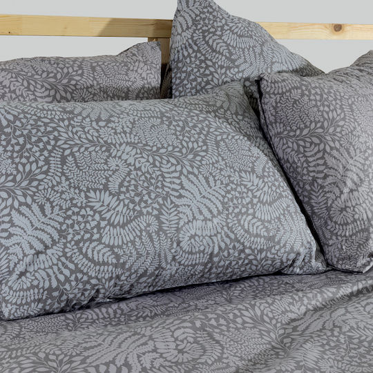Lino Home Beliz Module Cearceafuri De Pat Superioare Cu Hugger Din Cauciuc 170x200+35cm Beliz Gri (4 Bucăți)