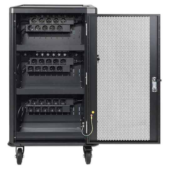 Manhattan Manhattan Cabinet Station Cart Charging 30 Laptops 16" 30 Ac 230v Sockets