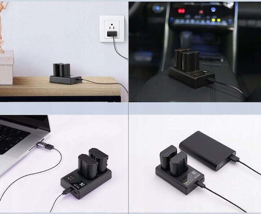 K&F Concept Διπλός Τροφοδοτικό Συμβατό με Sony