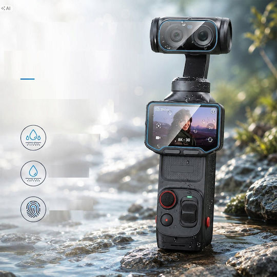 Puluz Sticlă Securizată Protecție Ecran pentru Action Camera Insta360