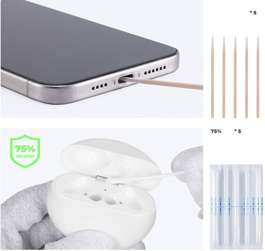 K&F Kf08.067 Elektronik-Reinigungspen-Set Kopfhörer Airpods Steckplätze