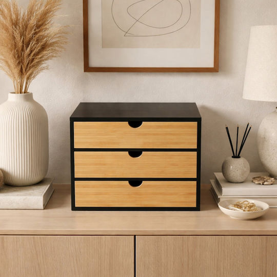 Edaxo Desktop Drawer 31x25x25cm Black