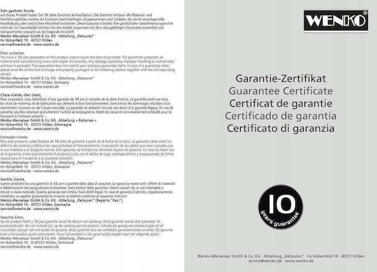 Wenko Aluminium-Leiter mit 2 Stufen