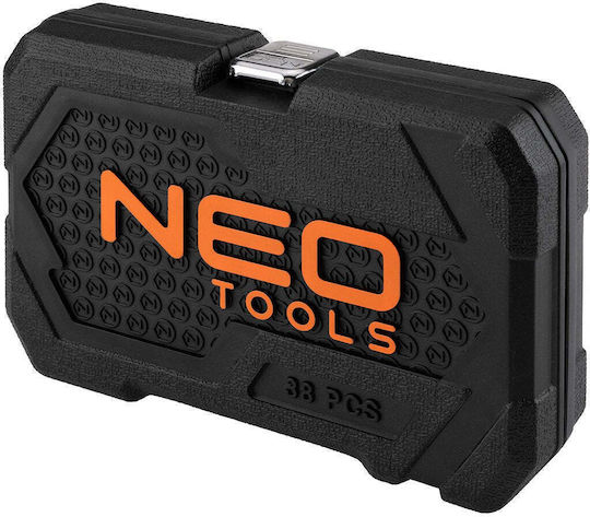 Neo Tools Ratchet with Sockets 1\4" 38 Pieces
