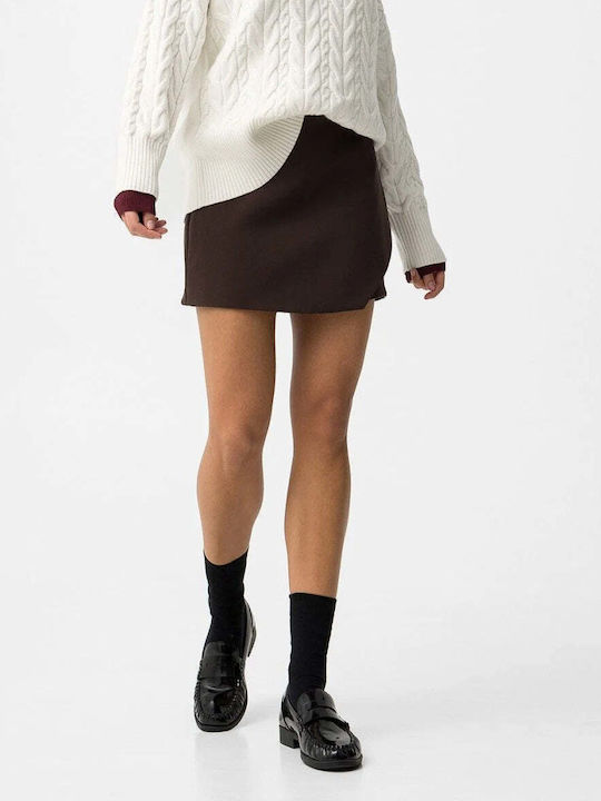 Damen-Hohe Taille Shorts Braun