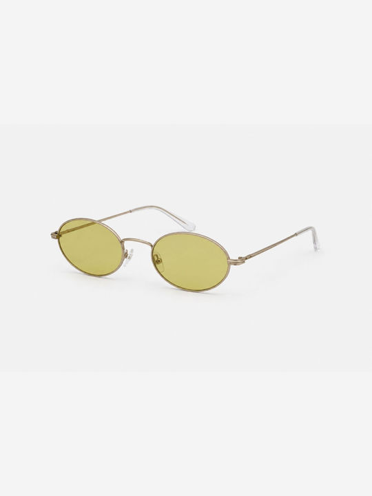 AV Sunglasses Noa Унисекс Слънчеви Очила с Жълта Метална Рамка и Жълти Стъкла