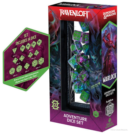 Dungeons & Dragons Abenteuer Würfel Set Warlock