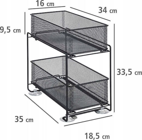 Zeller Plastic Grey Lunch Box 18.5x35cm