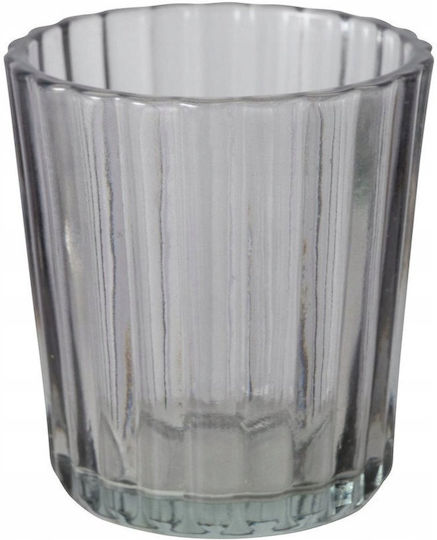 Boltze Set Decorative Glass Vases Tolka Transparent 5.5xH10cm