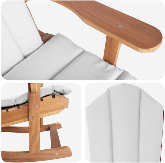 Люлеещ Се Градински Стол Adirondack Натурален 78x102x104см