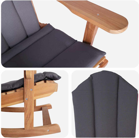 Люлеещ Се Градински Стол Adirondack Натурален 78x102x104см