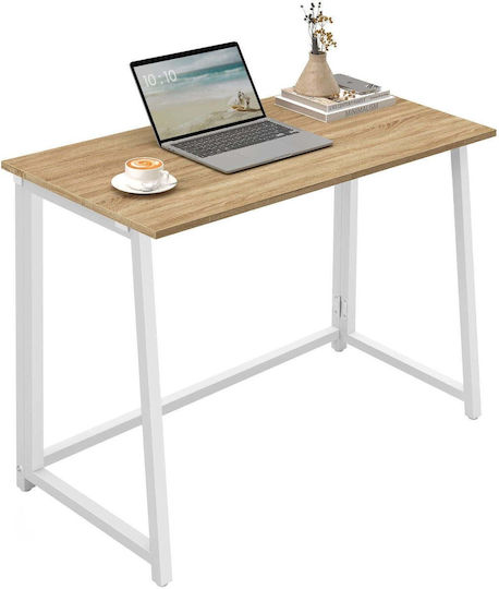 Oskar Computer Büro Holz Sonoma mit Metallbeinen 80x40x75cm