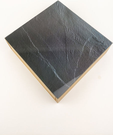 Kesper Schneidebrett Glas Braun 30x31cm