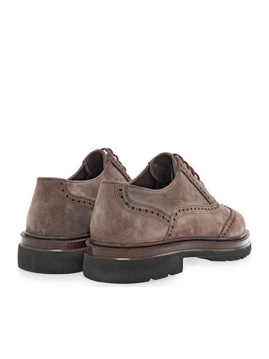 Suede Men's Oxfords Brown