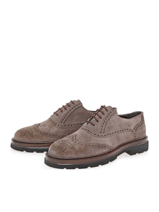 Suede Men's Oxfords Brown