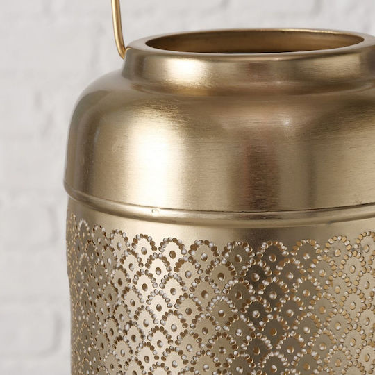 MSA Metallische Goldene Laterne 15x15x41cm