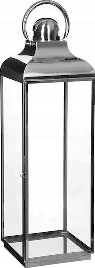 Atmosphera Set Laternen Glas Silber 3Stücke