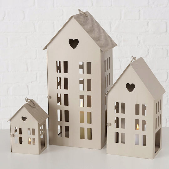 Boltze Haus Metallische Beigen Laterne 7cm