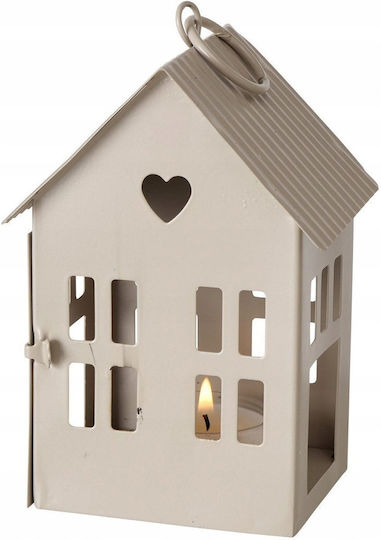 Boltze Haus Metallische Beigen Laterne 7cm