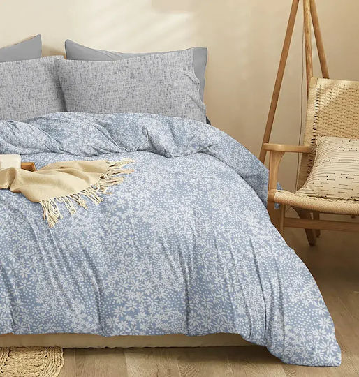 Cokitex Marta Pansy Подредба Чаршафи Двойни с Еластична Лента 150x200+30см Деним 4 Бройки