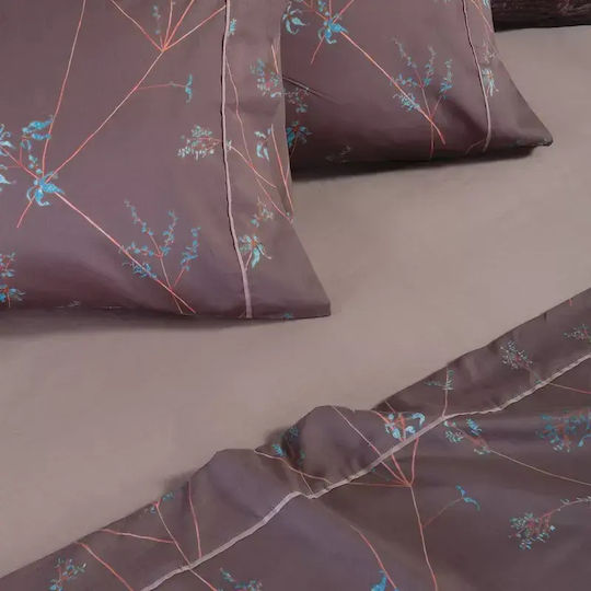 Nef-Nef Homeware Desirous Комплект чаршафи кралски 240x270см. Кафяв (4бр)