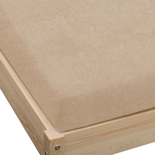 KZ Cearceaf de Pat King Size 200x220 cm cu Elastic Cappuccino KZ Cearceaf de Pat King Size 200x220 cm cu Elastic Cappuccino