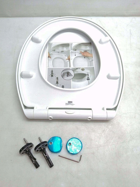 Wenko Toilettensitz mit Bidet Kunststoff 39x39cm Weiß