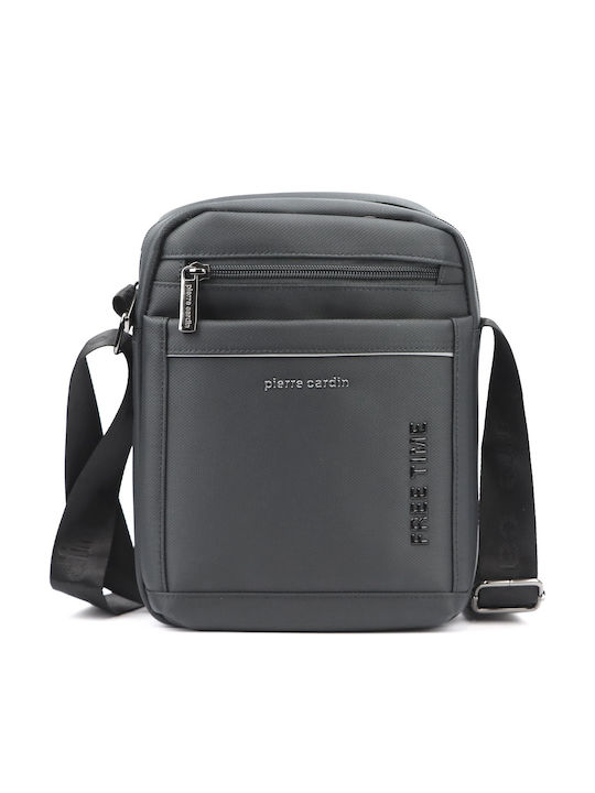 Herren Schulter / Crossbody Tasche Grau
