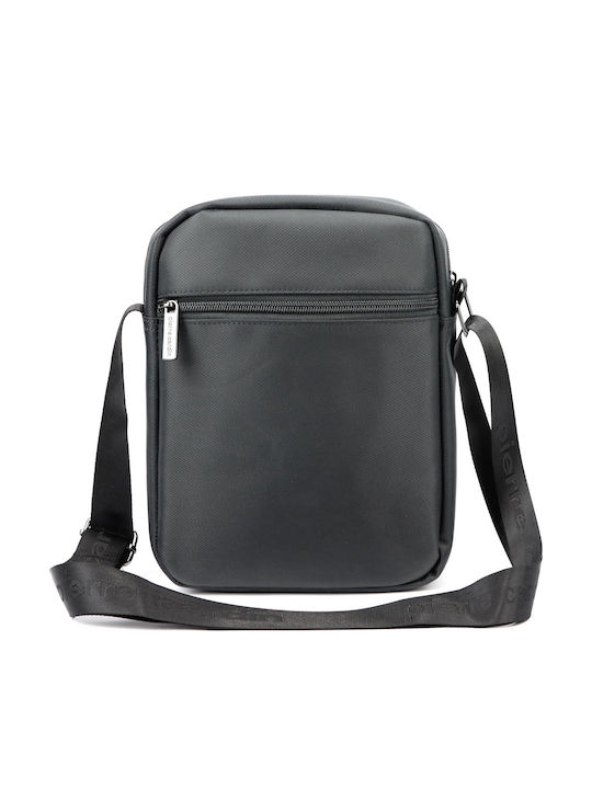 Herren Schulter / Crossbody Tasche Grau