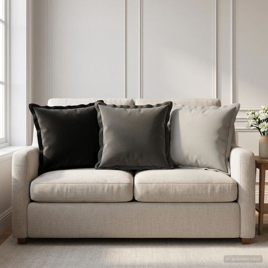 vidaXL Калъф За Възглавница Houten Антрацит 30x30см