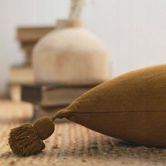 Today Sofa-Kissen aus 100% Baumwolle Braune 45x45cm