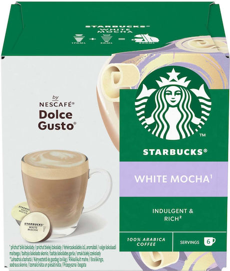 Starbucks Chocolate Capsules Compatible with Dolce Gusto Machine 12caps