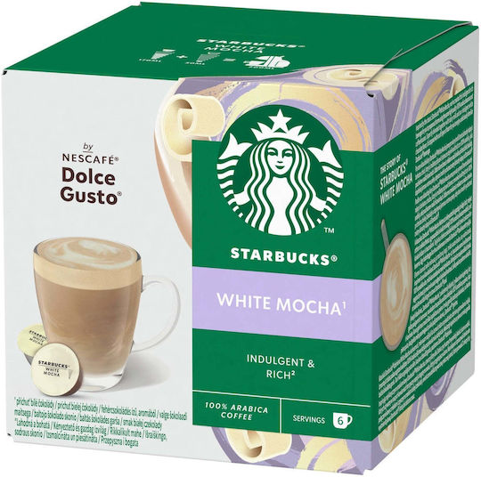 Starbucks Chocolate Capsules Compatible with Dolce Gusto Machine 12caps