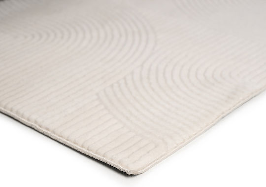 Tzikas Carpets Relief 120x170cm Αντιολισθητικό Λευκο Κρεμ