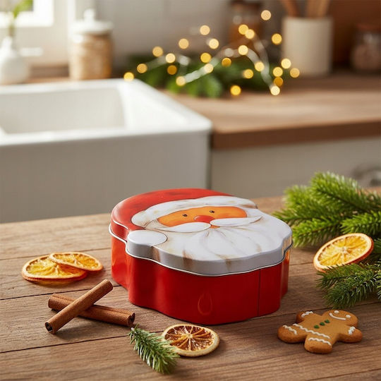 Excellent Houseware Weihnachtliches Metall-Container Mit Bäume 18x15cm Excellent Houseware Weihnachtliches Metall-Container Mit Bäume 18x15cm