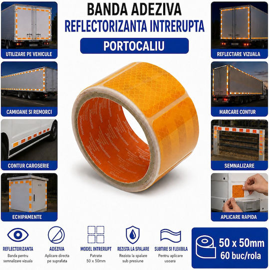 Highpower Adhesive Tape Orange 50mm 60 Pieces 6426489004133
