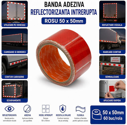 Highpower Adhesive Tape Red 50mm 60 Pieces 6426489004119