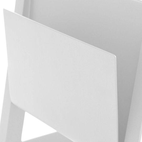 Masă Camera De Zi Pentru Spații Exterioare Mici Din Aluminiu Alb 55x45x55cm