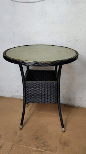 Metal Sitting Room Table for Small Outdoor Spaces Metal 70x70cm