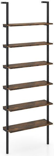Βιβλιοθήκη Rustic Brown / Gray Oak 60x20x183εκ.