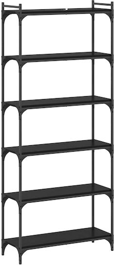 Bücherregal Schwarze Eiche 80x30x188cm