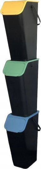 Practic Plastic Recycling Bin 35lt Grey