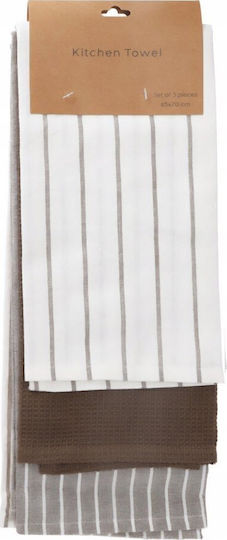 Home&Styling Collection Küchentuch aus 100% Baumwolle in Beige Farbe 70x45cm 3 Stück Home&Styling Collection Küchentuch aus 100% Baumwolle in Beige Farbe 70x45cm 3 Stück