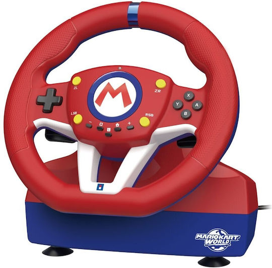 Hori Mario Kart Racing Wheel Pro Mini Steering Wheel with Pedals for Switch 2 with 270° Rotation
