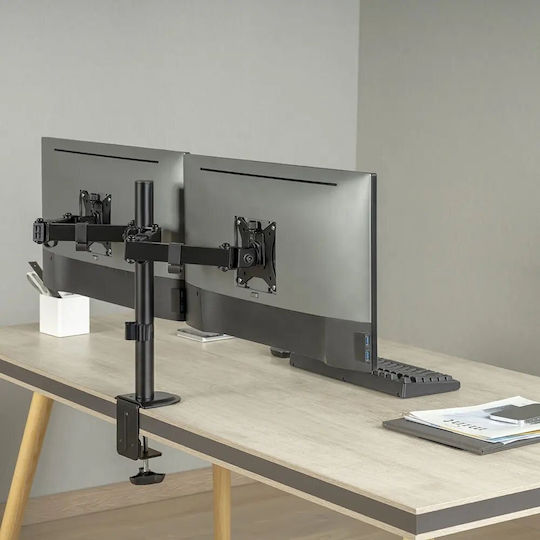 Mozos MS03 Desk Mount for 2 Screens up to 32" with Extension Arm