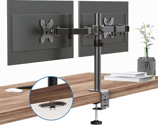 Mozos MS03 Desk Mount for 2 Screens up to 32" with Extension Arm