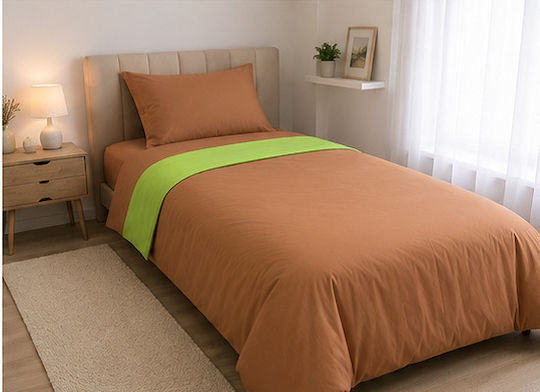 Hatzitex Плик за Завивка Единичен 160x230 Colours Brown-Khaki