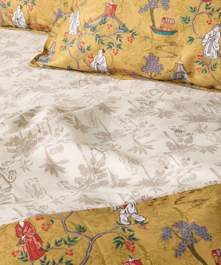 Kentia Подредба Плик За Завивка 100% Памук 260x240см King Size с 2 Калъфки За Възглавници Ugetsu Ugetsu 41