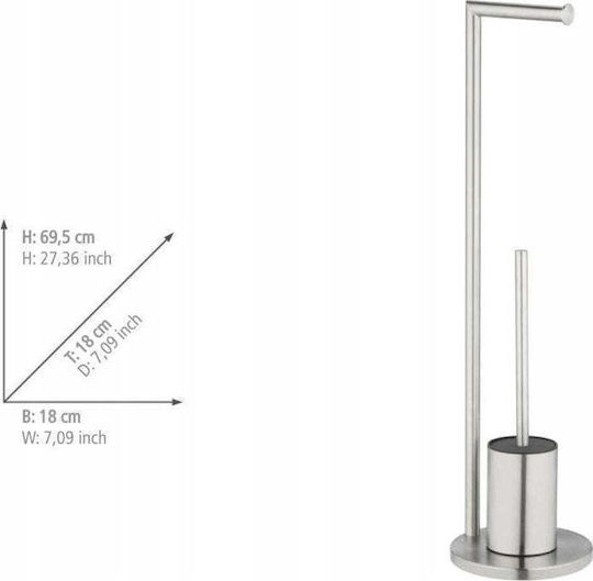 Wenko Inox Bathroom Bin Silver